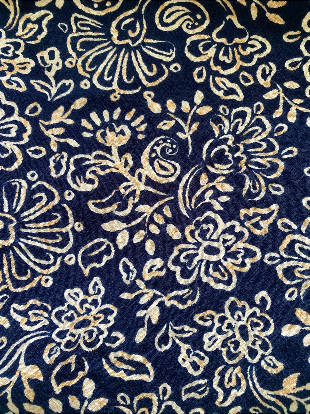 ZARA Navy Peach Floral Ruched Cotton Midi Skirt! 🐚 - Picture 10 of 16
